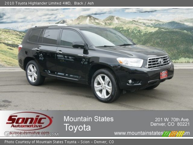 2010 Toyota Highlander Limited 4WD in Black