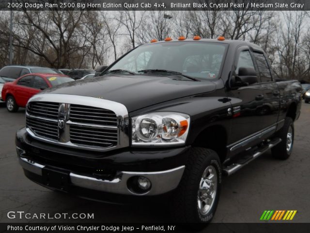 2009 Dodge Ram 2500 Big Horn Edition Quad Cab 4x4 in Brilliant Black Crystal Pearl