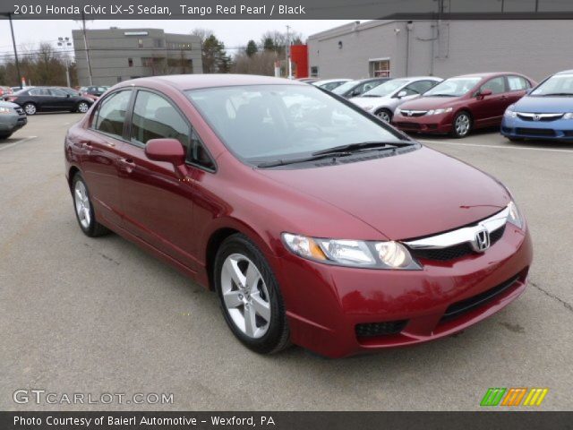 2010 Honda Civic LX-S Sedan in Tango Red Pearl