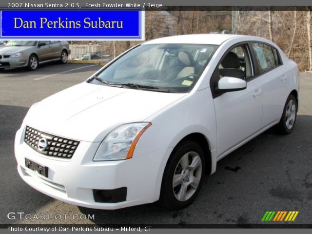 2007 Nissan Sentra 2.0 S in Fresh Powder White