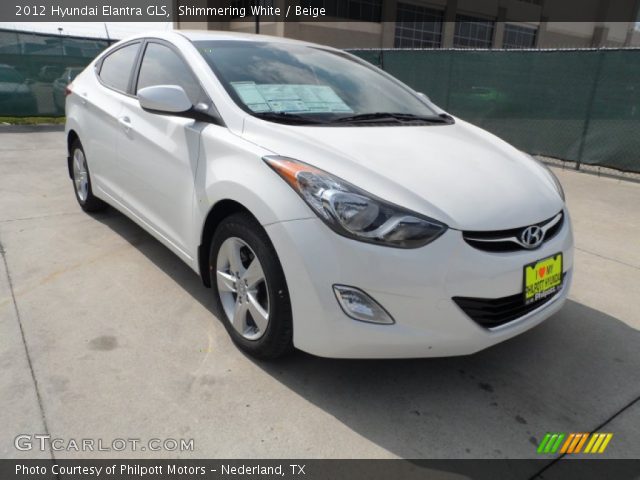 2012 Hyundai Elantra GLS in Shimmering White