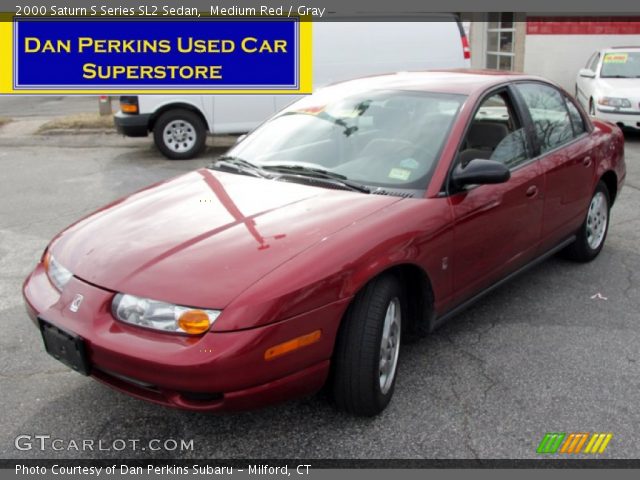 2000 Saturn S Series SL2 Sedan in Medium Red