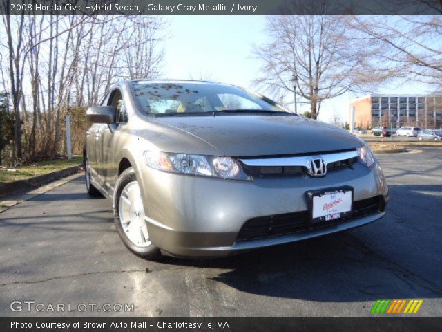 2008 Honda Civic Hybrid Sedan in Galaxy Gray Metallic