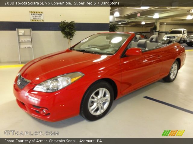 2008 Toyota Solara SE V6 Convertible in Super Red 5