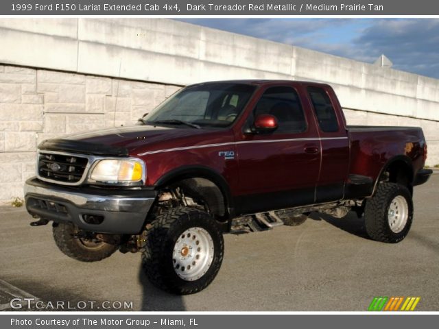 1999 Ford F150 Lariat Extended Cab 4x4 in Dark Toreador Red Metallic