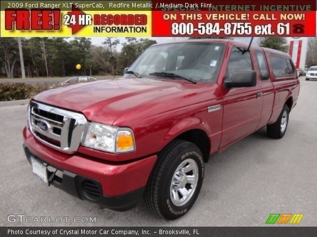 2009 Ford Ranger XLT SuperCab in Redfire Metallic