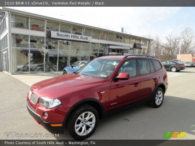 2010 BMW X3 xDrive30i in Vermilion Red Metallic
