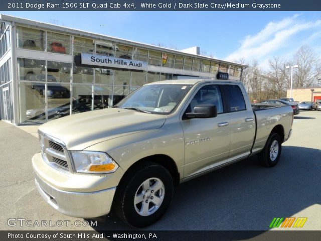 2011 Dodge Ram 1500 SLT Quad Cab 4x4 in White Gold