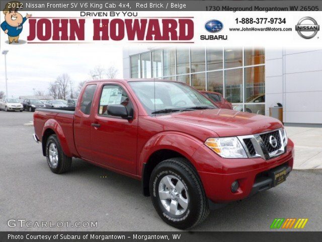 2012 Nissan Frontier SV V6 King Cab 4x4 in Red Brick