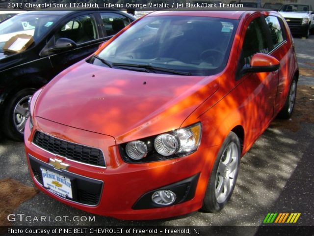 2012 Chevrolet Sonic LTZ Hatch in Inferno Orange Metallic