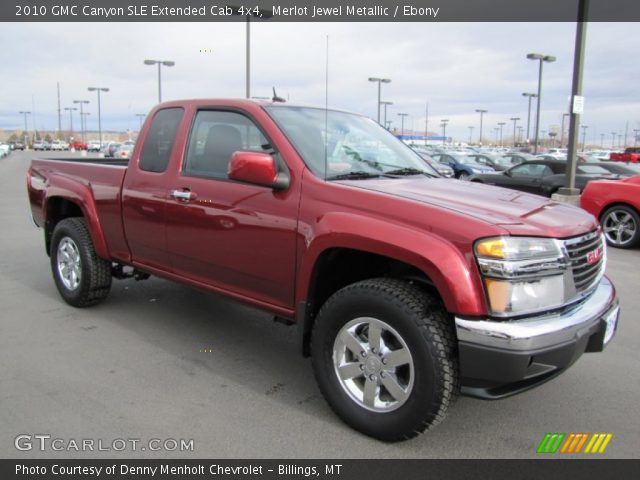 2010 GMC Canyon SLE Extended Cab 4x4 in Merlot Jewel Metallic