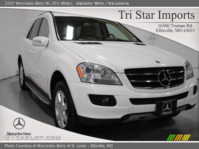 2007 Mercedes-Benz ML 350 4Matic in Alabaster White