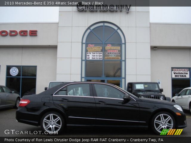 2010 Mercedes-Benz E 350 4Matic Sedan in Black