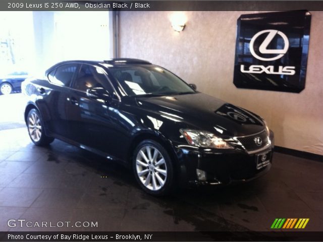 2009 Lexus IS 250 AWD in Obsidian Black