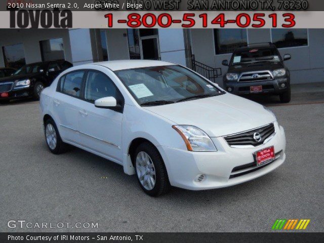 2010 Nissan Sentra 2.0 in Aspen White