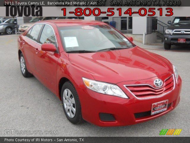 2011 Toyota Camry LE in Barcelona Red Metallic