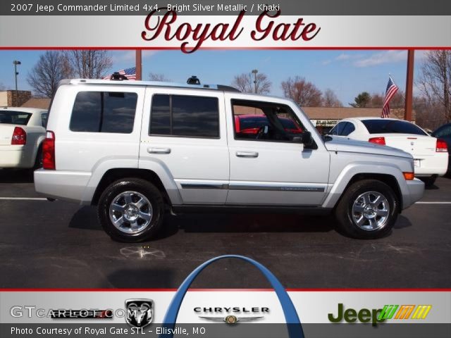 2007 Jeep Commander Limited 4x4 in Bright Silver Metallic