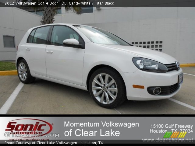 2012 Volkswagen Golf 4 Door TDI in Candy White