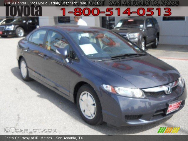 Magnetic Pearl 2009 Honda Civic Hybrid Sedan Blue