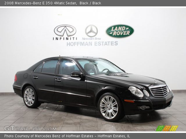 2008 Mercedes-Benz E 350 4Matic Sedan in Black