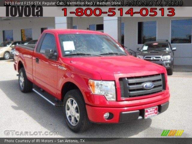 2010 Ford F150 STX Regular Cab in Vermillion Red