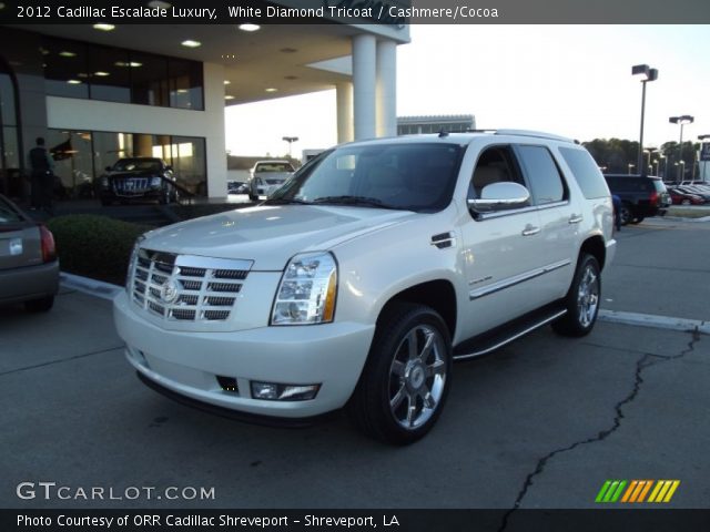 2012 Cadillac Escalade Luxury in White Diamond Tricoat