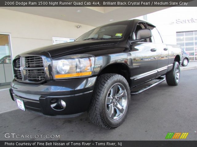 2006 Dodge Ram 1500 Night Runner Quad Cab 4x4 in Brilliant Black Crystal Pearl