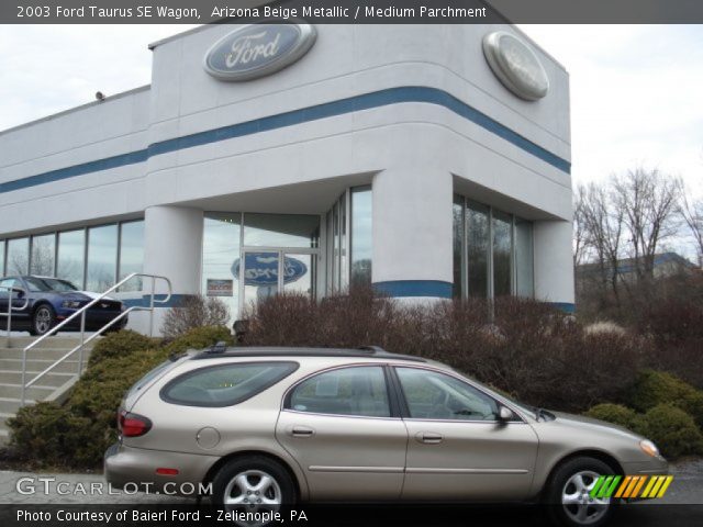 Arizona Beige Metallic 2003 Ford Taurus SE Wagon with Medium Parchment ...