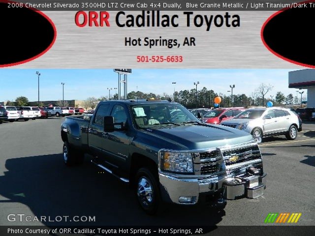 2008 Chevrolet Silverado 3500HD LTZ Crew Cab 4x4 Dually in Blue Granite Metallic