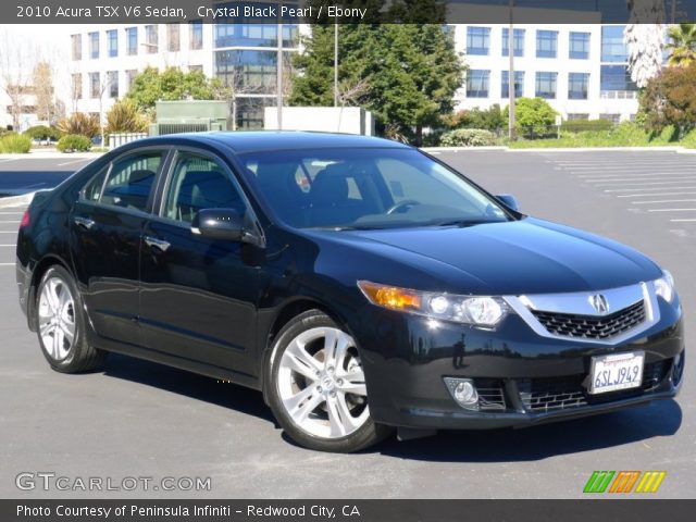 2010 Acura TSX V6 Sedan in Crystal Black Pearl