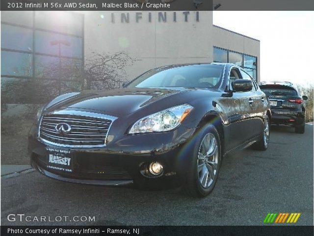 2012 Infiniti M 56x AWD Sedan in Malbec Black