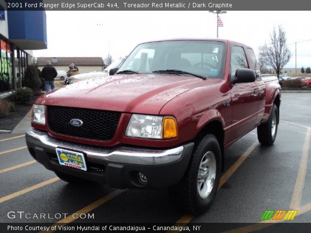 2001 Ford Ranger Edge SuperCab 4x4 in Toreador Red Metallic