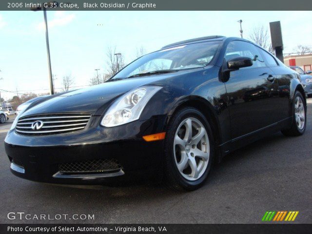 2006 Infiniti G 35 Coupe in Black Obsidian