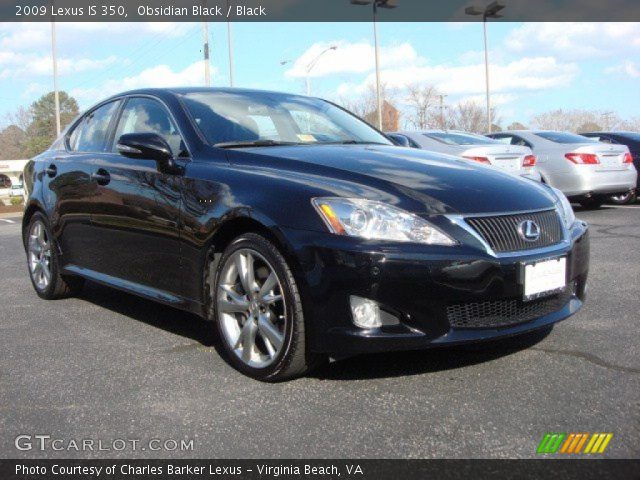 2009 Lexus IS 350 in Obsidian Black