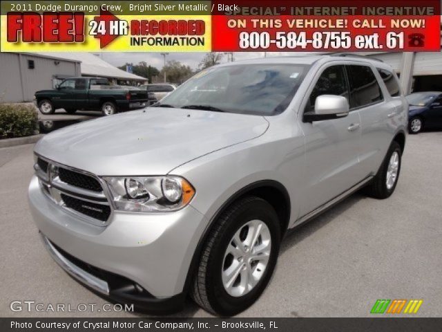 2011 Dodge Durango Crew in Bright Silver Metallic