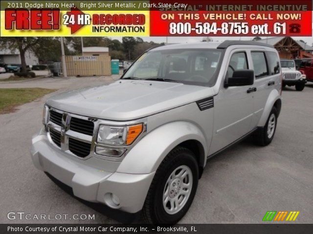 2011 Dodge Nitro Heat in Bright Silver Metallic