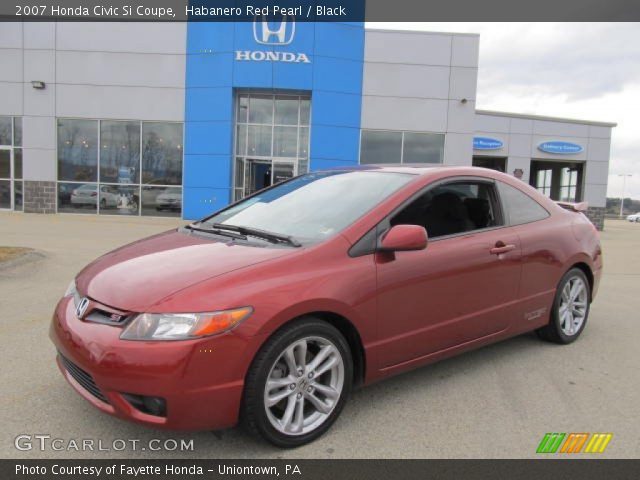2007 Honda Civic Si Coupe in Habanero Red Pearl