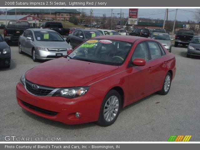 2008 Subaru Impreza 2.5i Sedan in Lightning Red