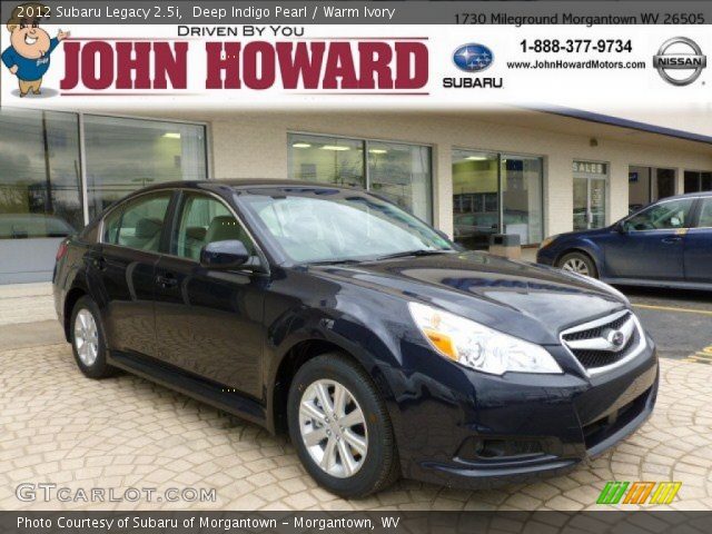 2012 Subaru Legacy 2.5i in Deep Indigo Pearl