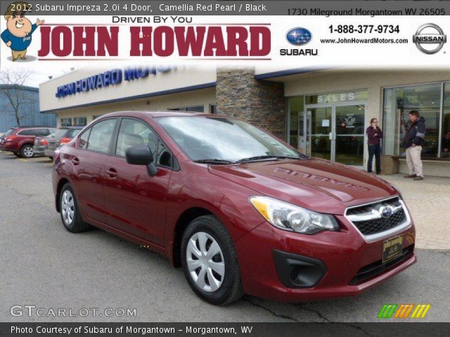 2012 Subaru Impreza 2.0i 4 Door in Camellia Red Pearl