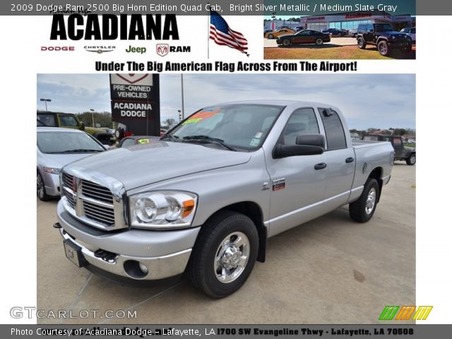 2009 Dodge Ram 2500 Big Horn Edition Quad Cab in Bright Silver Metallic