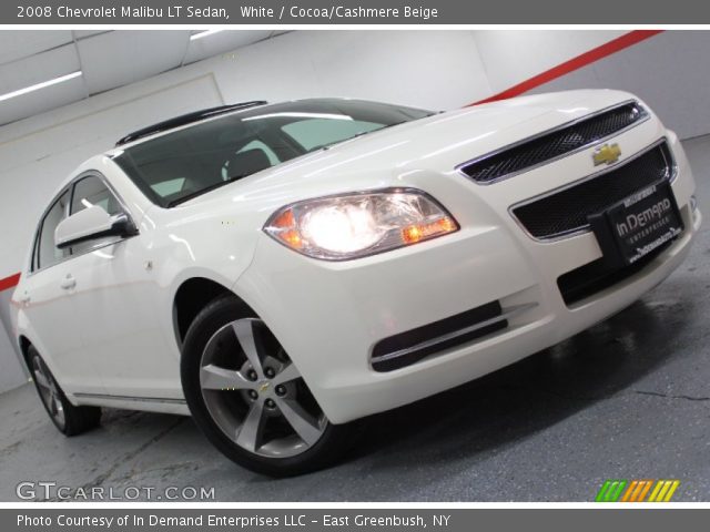 2008 Chevrolet Malibu LT Sedan in White