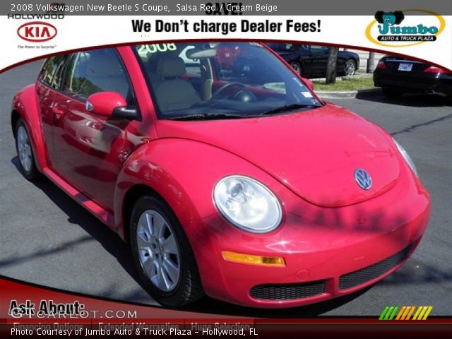 2008 Volkswagen New Beetle S Coupe in Salsa Red
