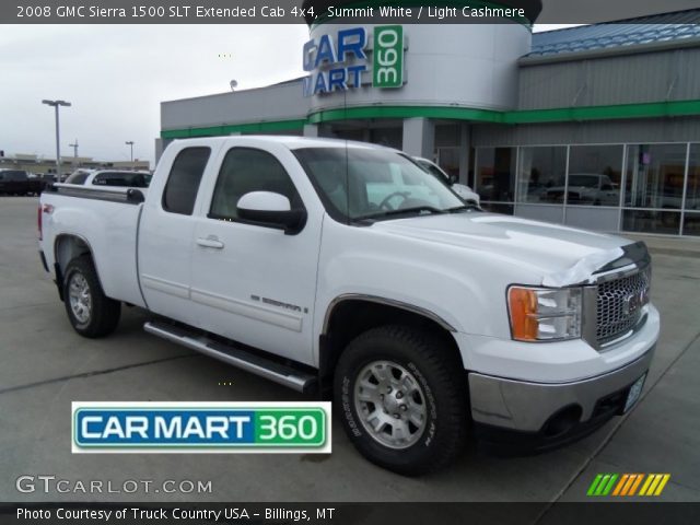2008 GMC Sierra 1500 SLT Extended Cab 4x4 in Summit White