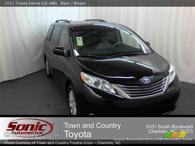 2012 Toyota Sienna XLE AWD in Black