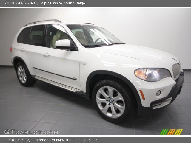2008 BMW X5 4.8i in Alpine White