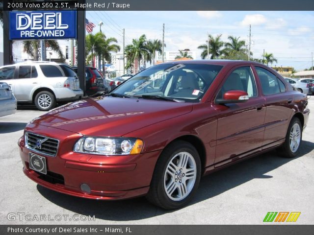 2008 Volvo S60 2.5T in Maple Red
