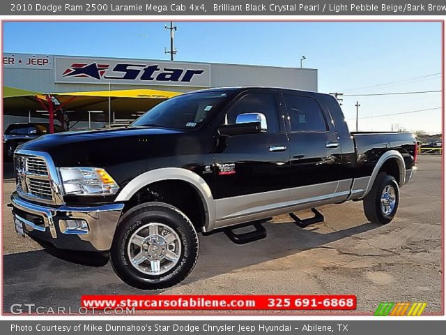 Brilliant Black Crystal Pearl 2010 Dodge Ram 2500 Laramie