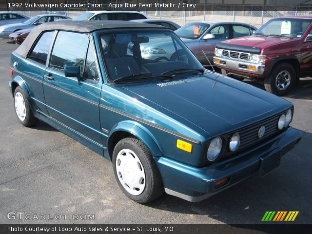 1992 Volkswagen Cabriolet Carat in Aqua Blue Pearl Metallic