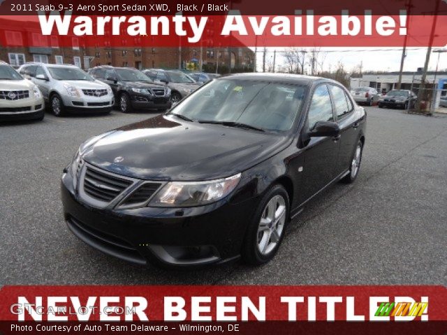 2011 Saab 9-3 Aero Sport Sedan XWD in Black